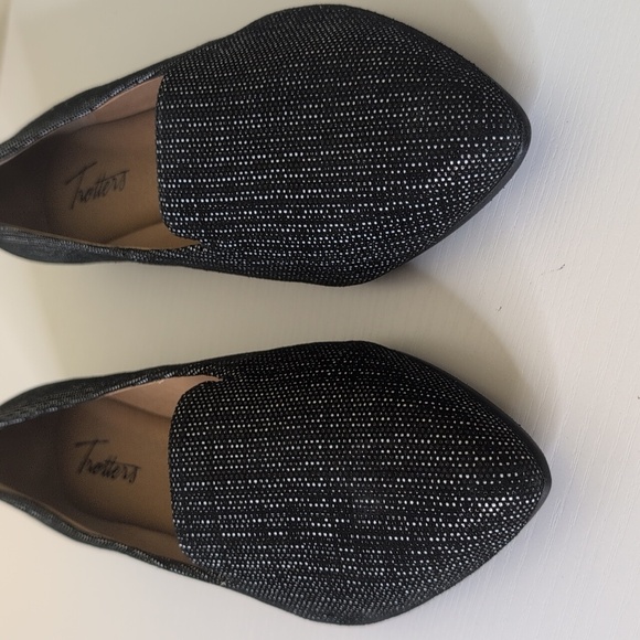 Trotters Size 7 Harlowe In Black Microdots, NEW - Picture 4 of 13